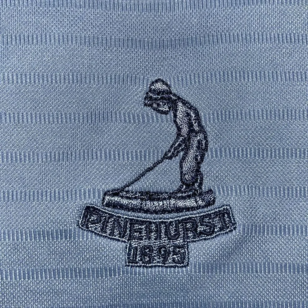cutter & Buck Carolina blue Pinehurst Putter Boy Golf Polo  shirt L men’s worn